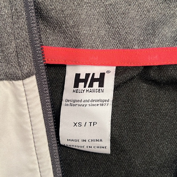 Helly Hansen Jacket Women XS Gray Full Zip Track Jacket Training Activewear Vali - Picture 7 of 9